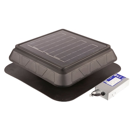 Gaf Master Flow 25-Watt Next-Generation - High-Efficiency Hybrid Solar/Electric Powered Roof Mount Exhaust Fan PRHYBRID2